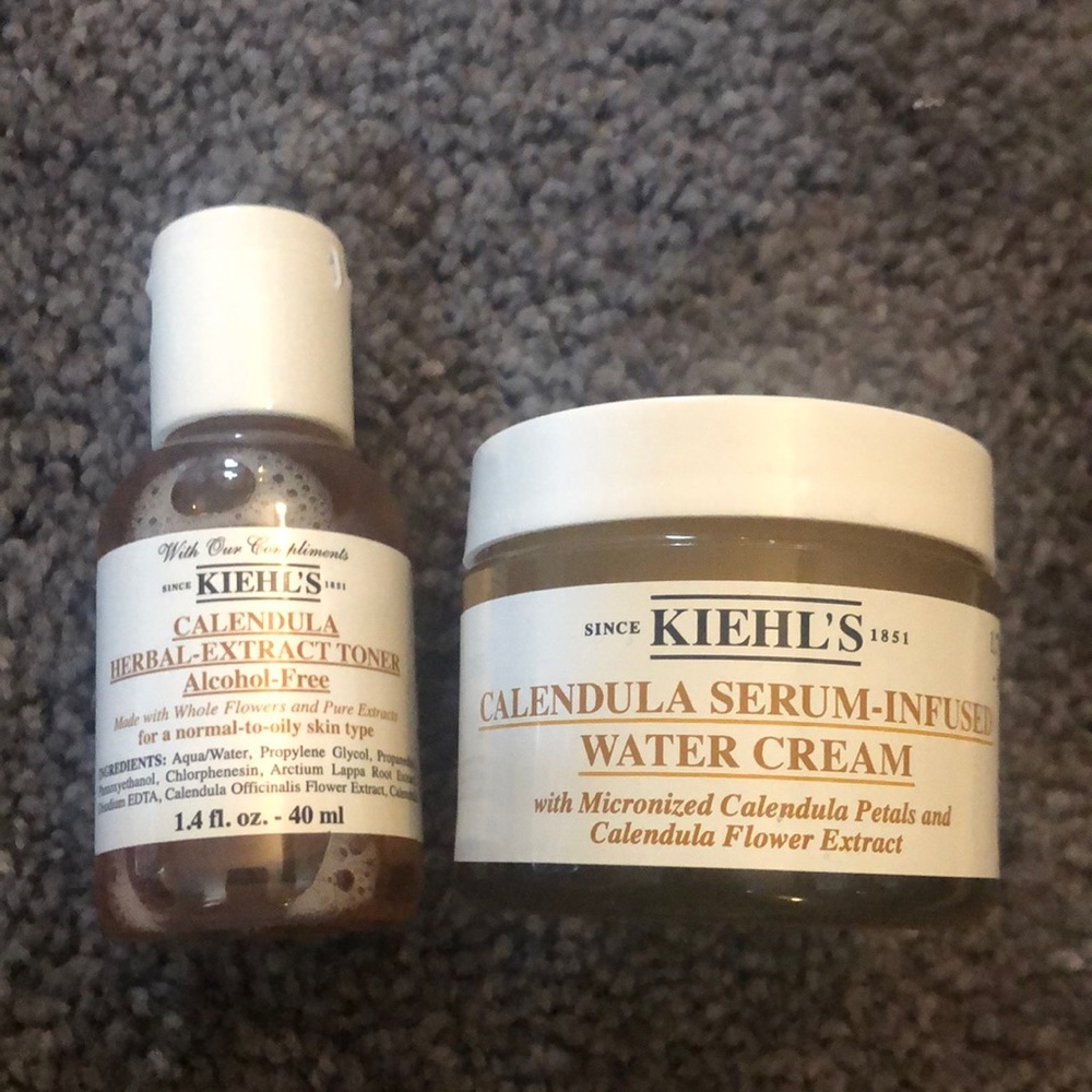 100% authentic kiehls calendula serum water cream